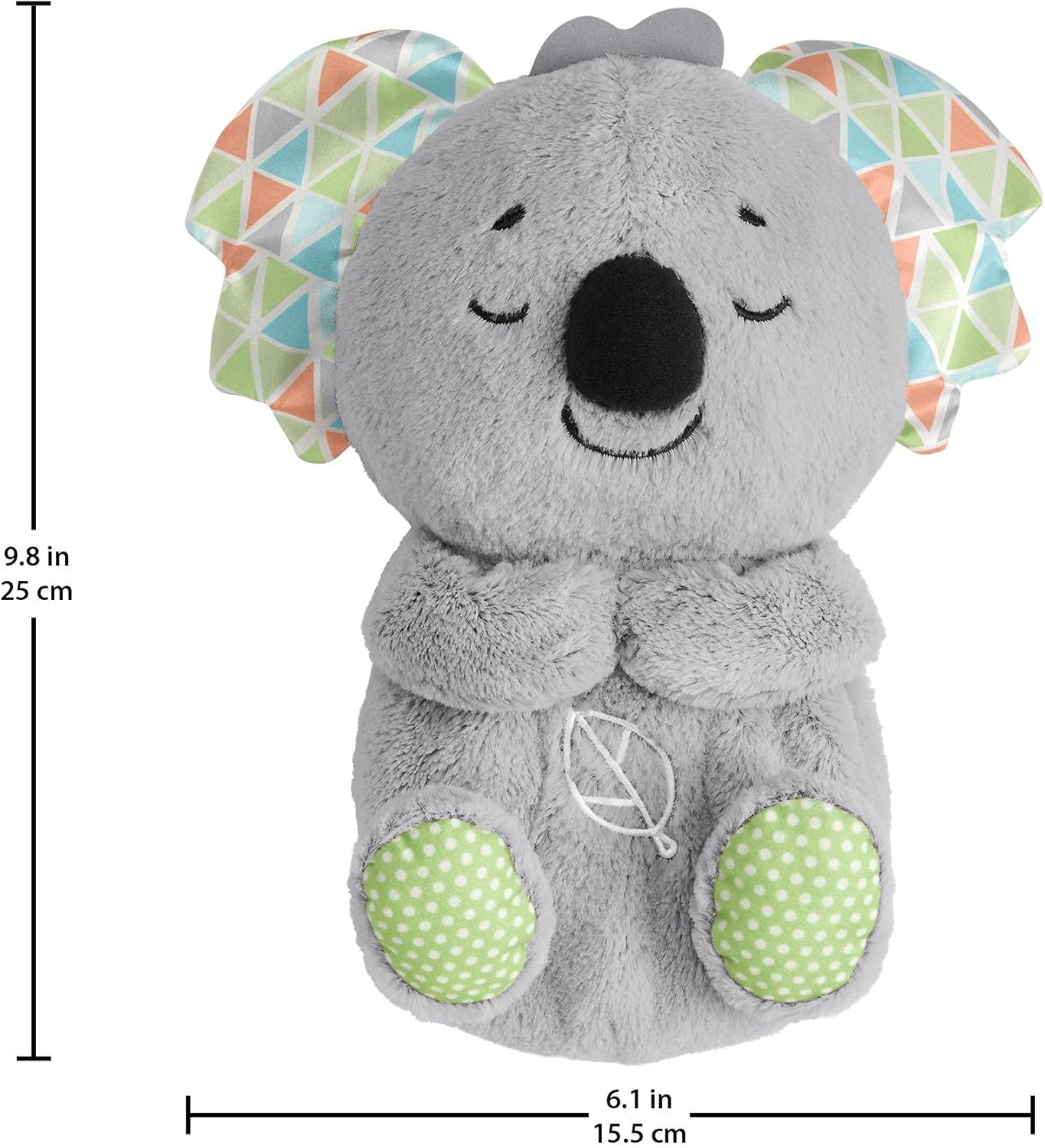 Soothing Snuggly Breathing Koala, Anxiety Relief Plush Infant Musical Soother with Music Lights & Rhythmic Breathing Motion for Music Sleep Companion