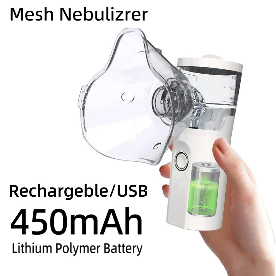 Ultrasonic Rechargeable Handheld Portable Mesh Nebulizer